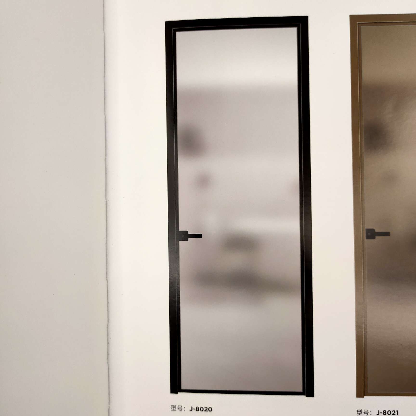 玻璃门简约现代推拉门客厅卧室门防尘隔音门窄边平开门