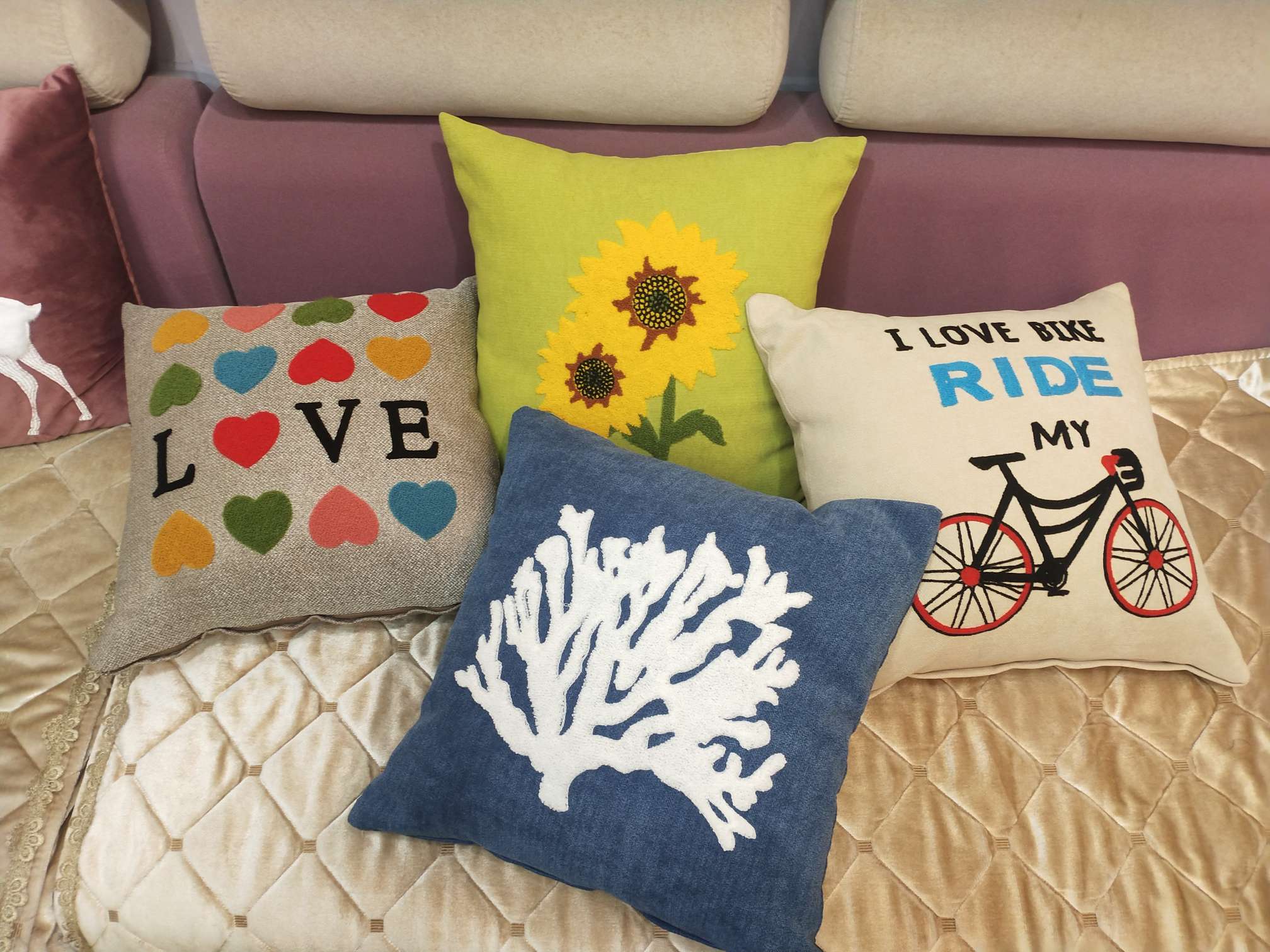 Nordic ins throw pillows, car sofa cushions, bay window backrests, embroidered throw pillows