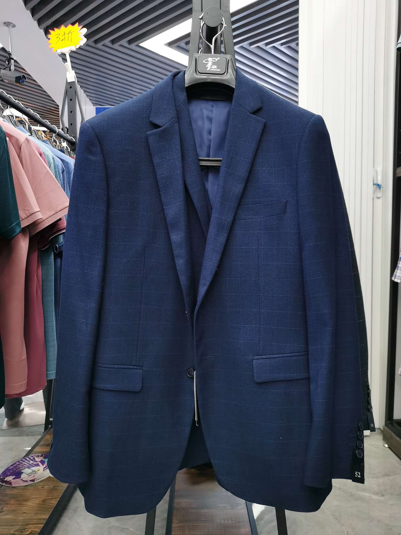 2020 Men's LMN Casual suit plaid suit details Picture