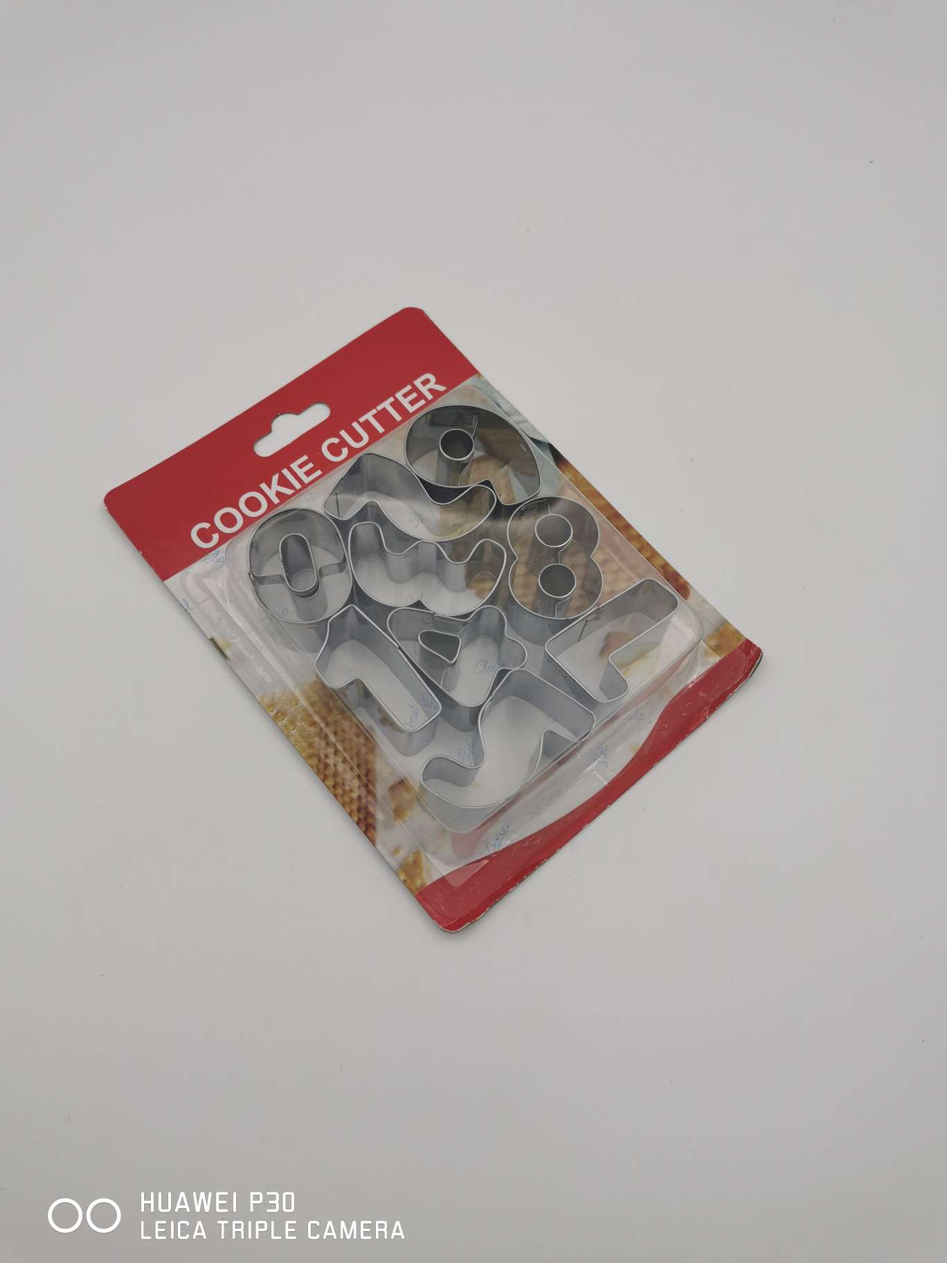 10-piece set of stainless steel baking tools for cookie molds, digital 3D Christmas stereoscopic cookie printing cake molds details Picture