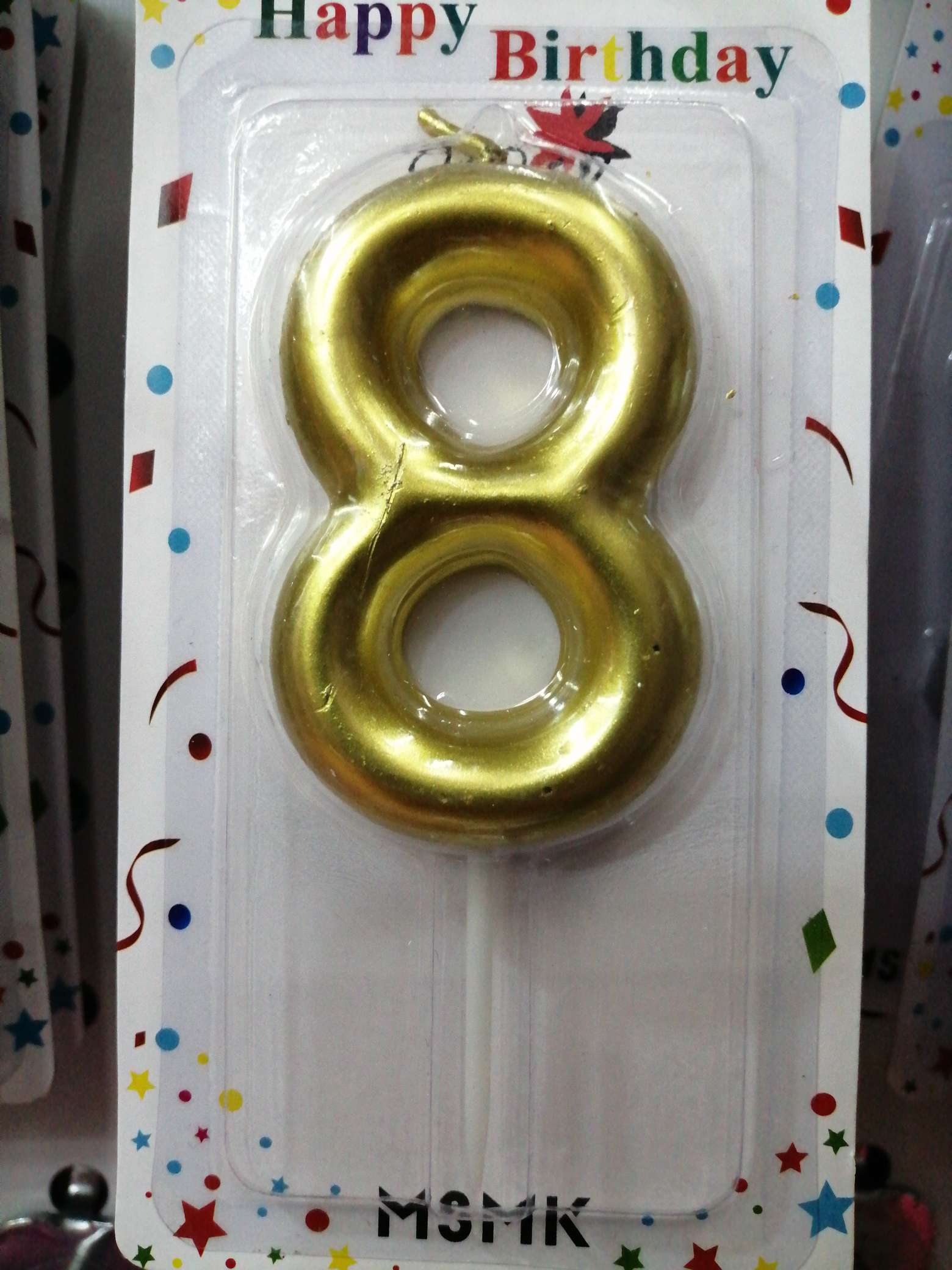 0-9 Tinned Digital Birthday Candles. Festive Candles, Craft Candles,