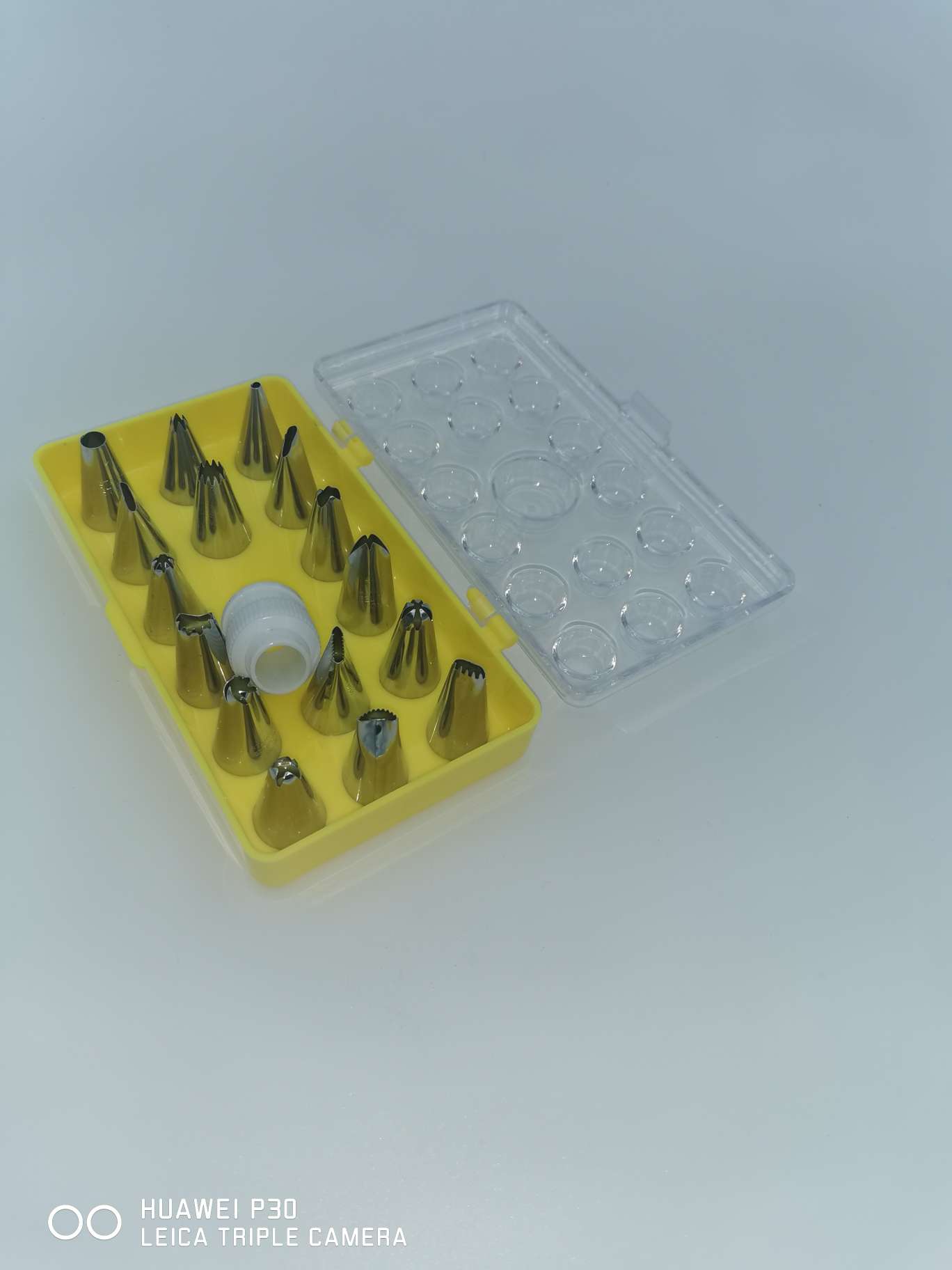 17-piece set box, framed with 430 stainless steel cream spout, gift box packaging combination set Specification image