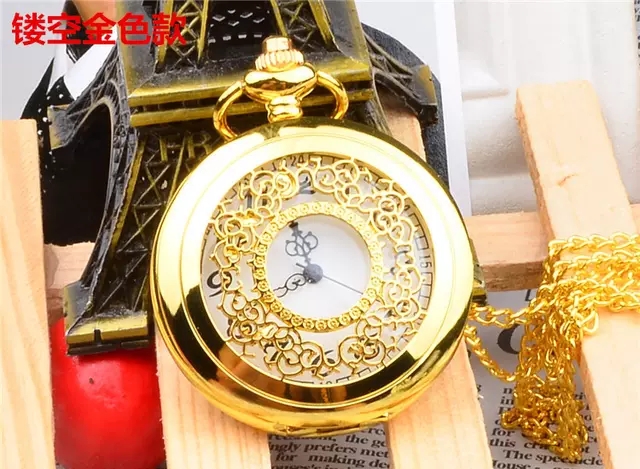 Classic retro clear large-number pocket watch, zodiac hanging watch, flip cover large dial, male student, middle-aged and elderly watch