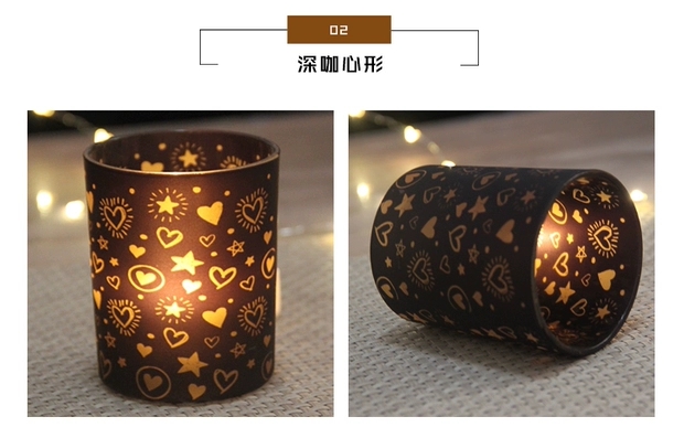 烛光晚餐玻璃烛台摆件北欧铁艺浪漫复古简约西餐家用防风蜡烛台罩详情图7