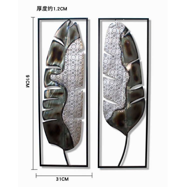 French Iron Art Wall Hanging Living Room Three-Dimensional Wall Decoration Wall Decoration Creative Wall Boutique Wholesale A Piece Of Hair details Picture