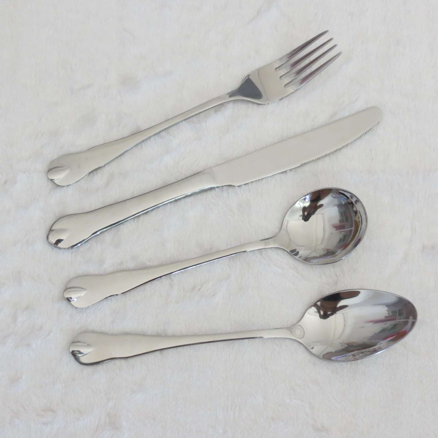 Stainless Steel Knife, Fork And Spoon Four-Piece Set details Picture