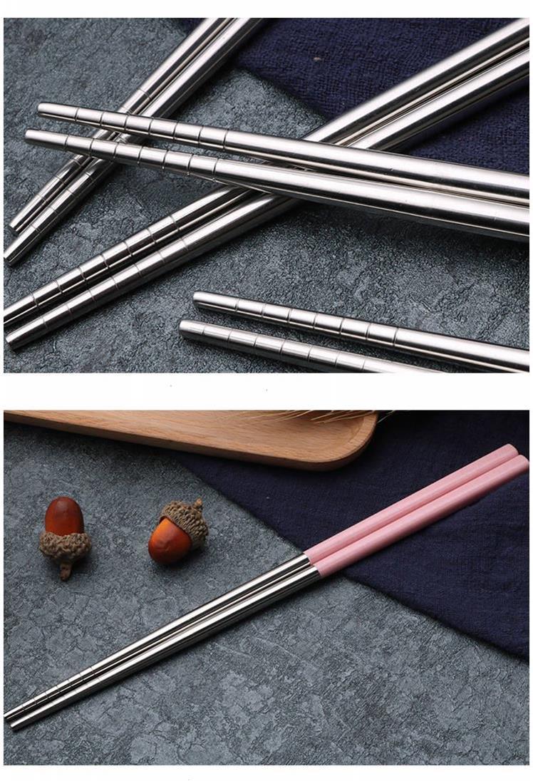 k-240 Wheat Straw 201 stainless steel Chopsticks Home Set, environmentally friendly and anti-slip, 10 pairs, convenient and easy to use. Recommended as a bestseller. Strongly recommended by the store. A great daily necessity Application Scenario