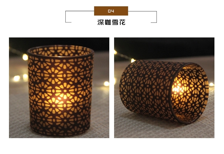 烛光晚餐玻璃烛台摆件北欧铁艺浪漫复古简约西餐家用防风蜡烛台罩详情图8