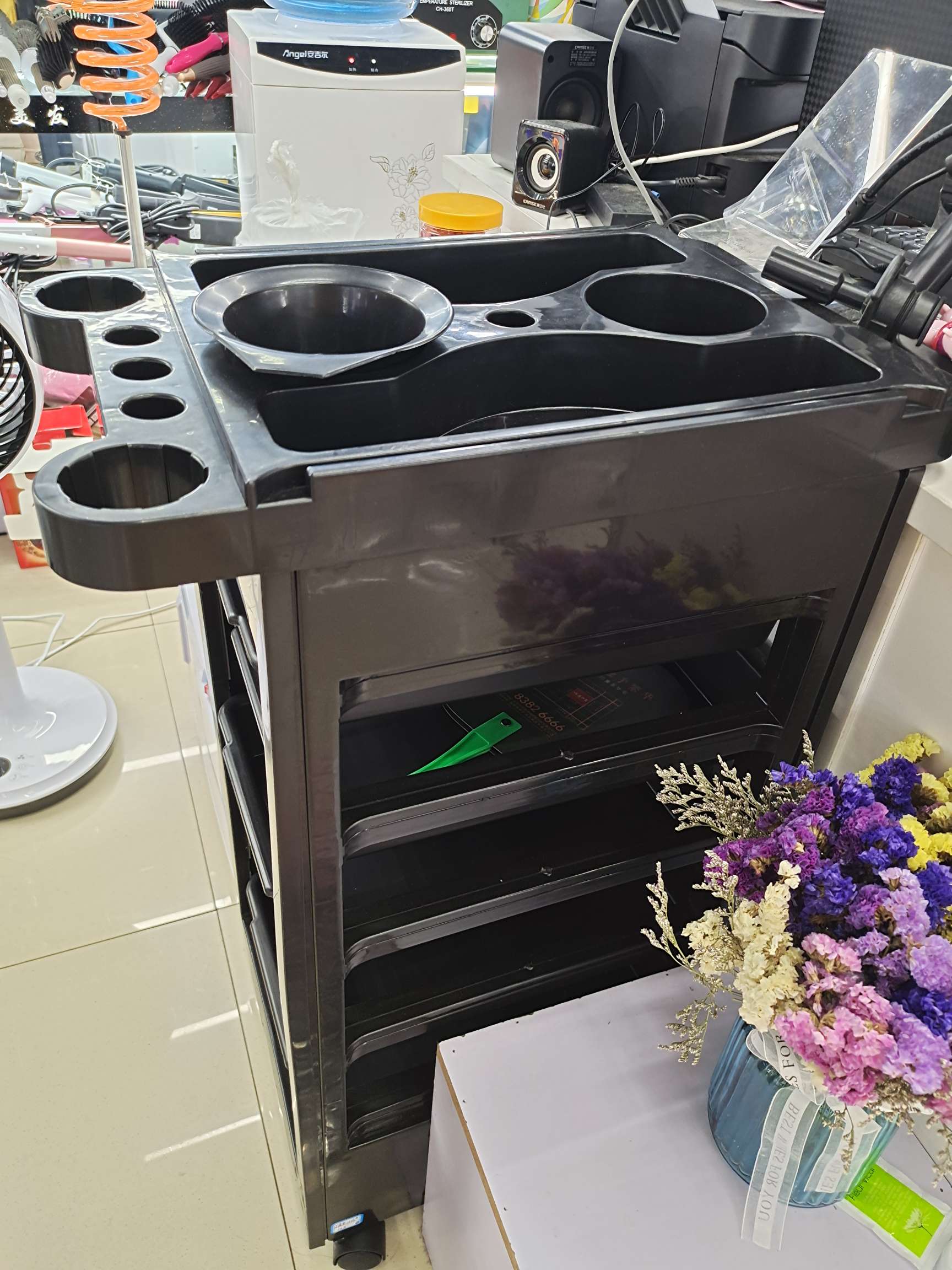 发廊/染发工具车/美容美发细节图