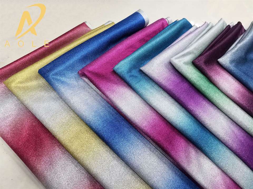 Gradient Printing Thick Thread Cloth Gold Onion Cloth Gold Wire Cloth Fashion Skirt Scrunchie Headband Jewelry Fabric undefined