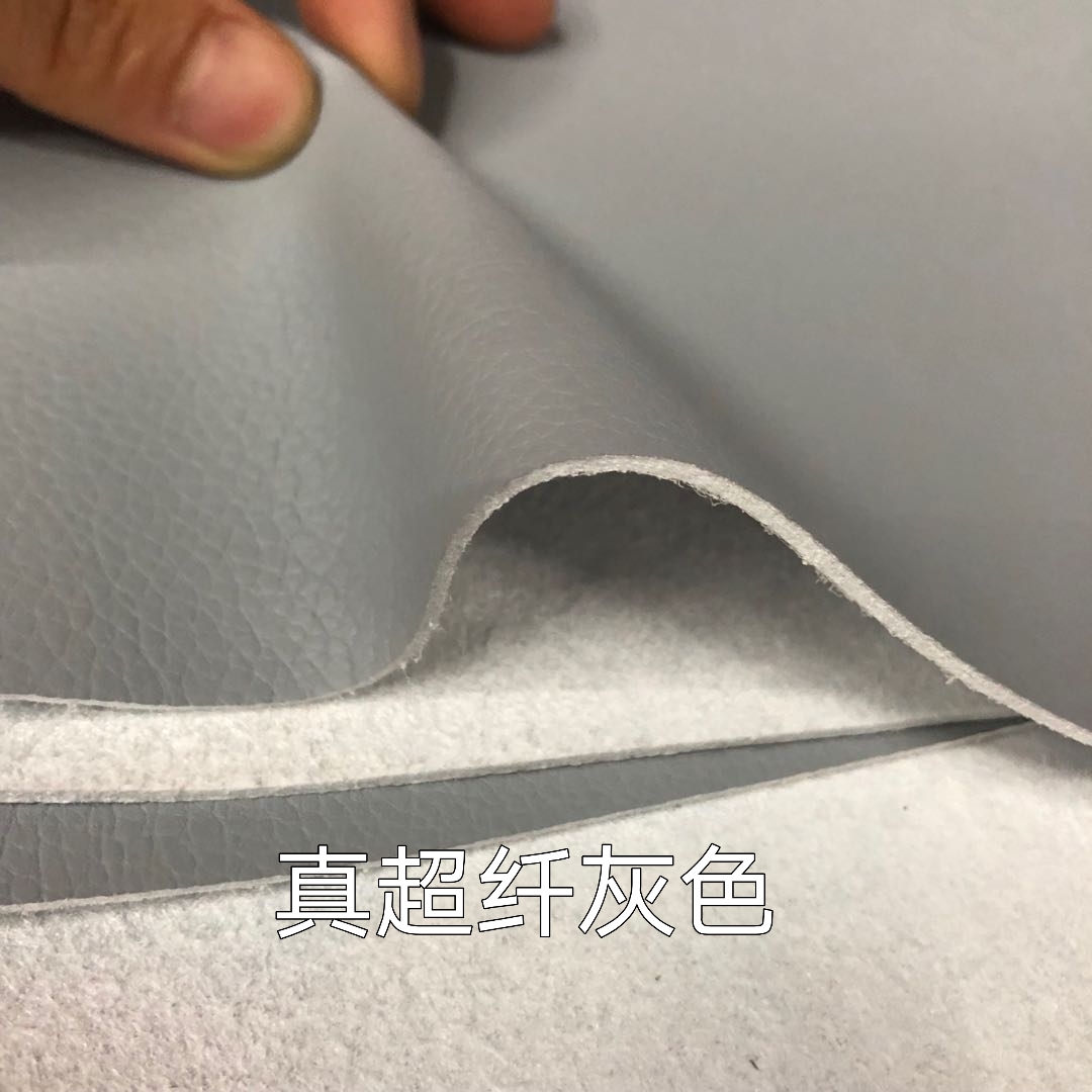 Factory direct sales of genuine super lychee patterned artificial faux leather grey car seat cushion leather