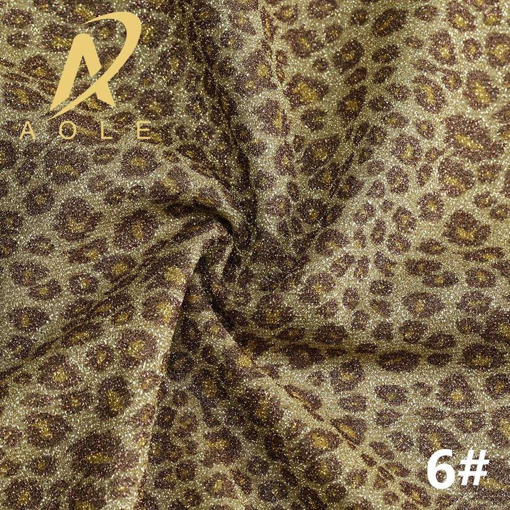 Leopard Print Thread Cloth Gold Thread Cloth Headdress Muslim Headscarf Women's Skirt Fabric Specification drawing