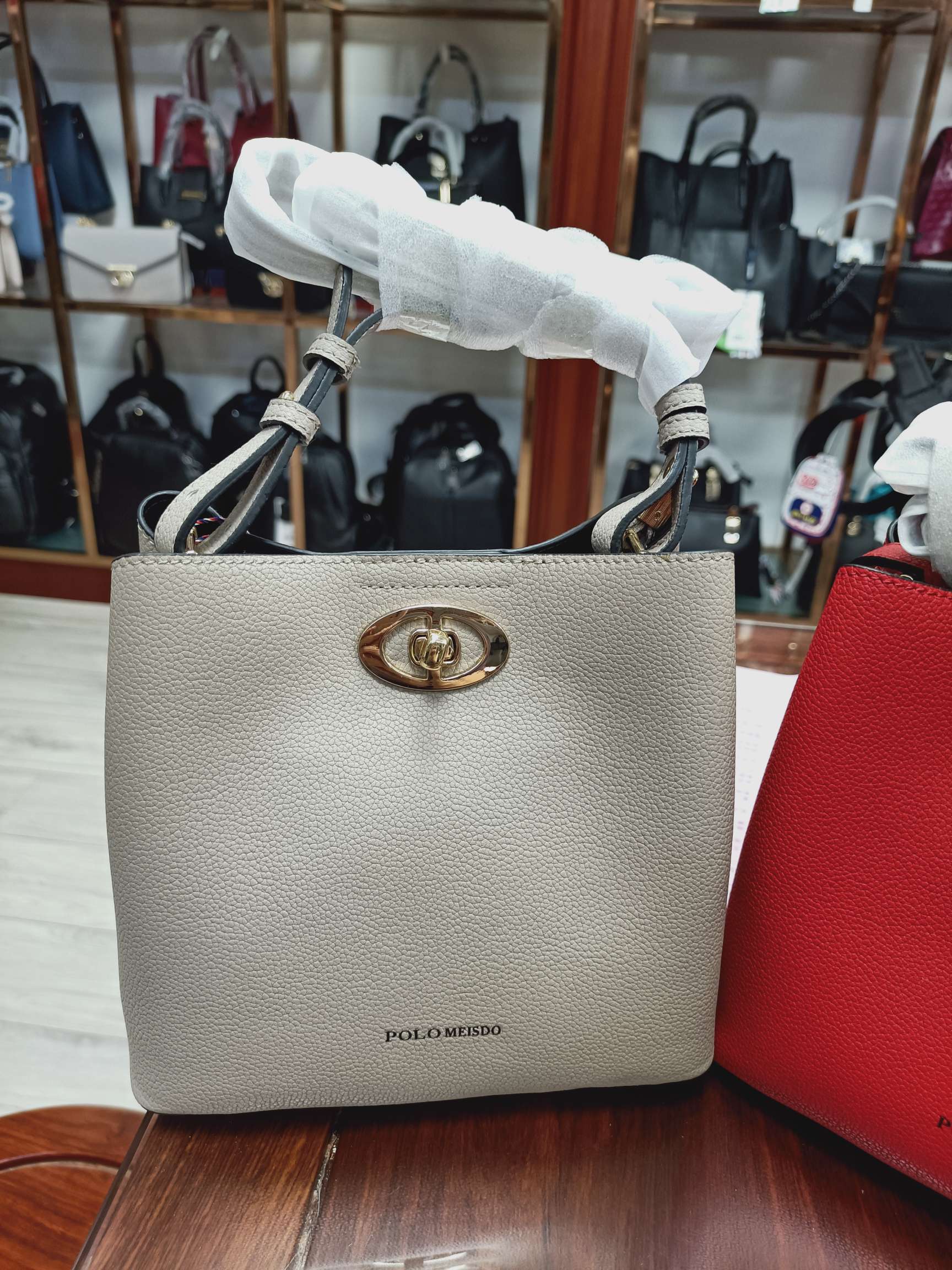 British Paul genuine leather crossbody women's bag details Picture