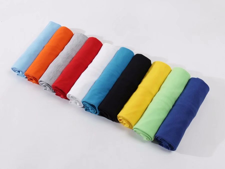 Custom-made high-end short-sleeved round-neck polyester-cotton T-shirts, work uniforms, class uniforms, cultural T-shirts, professional customization with logo printing https Specification image