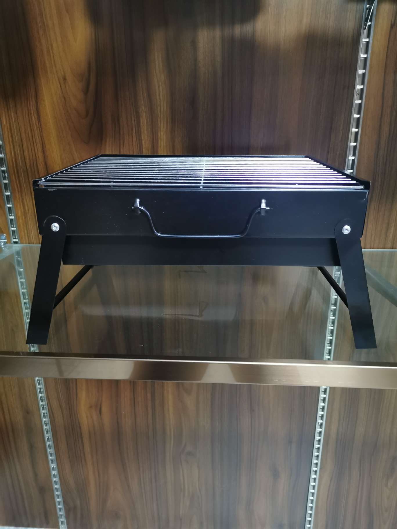 小黑钢烧烤炉  货号46a小号烧烤炉白底实物图