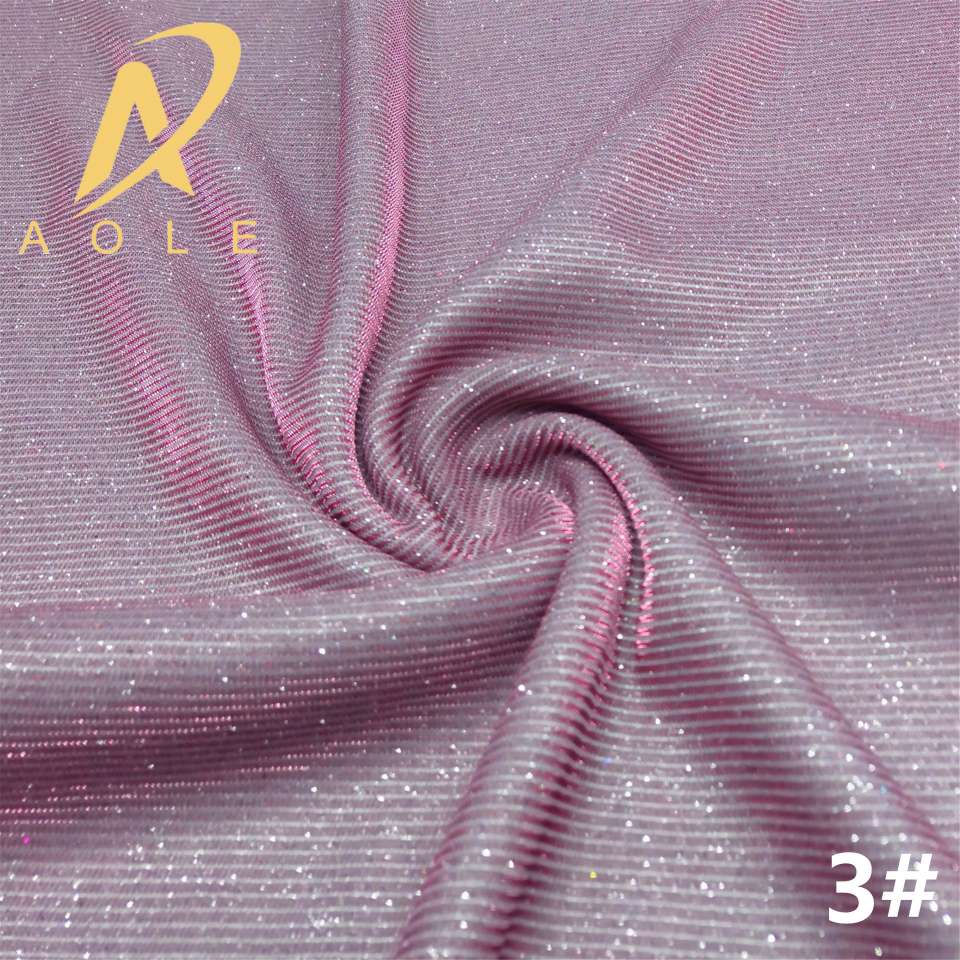 Slide filament composite gold powder glitter, stage dance dress, hair band, hair band, skirt, knitted fabric Application Scenario