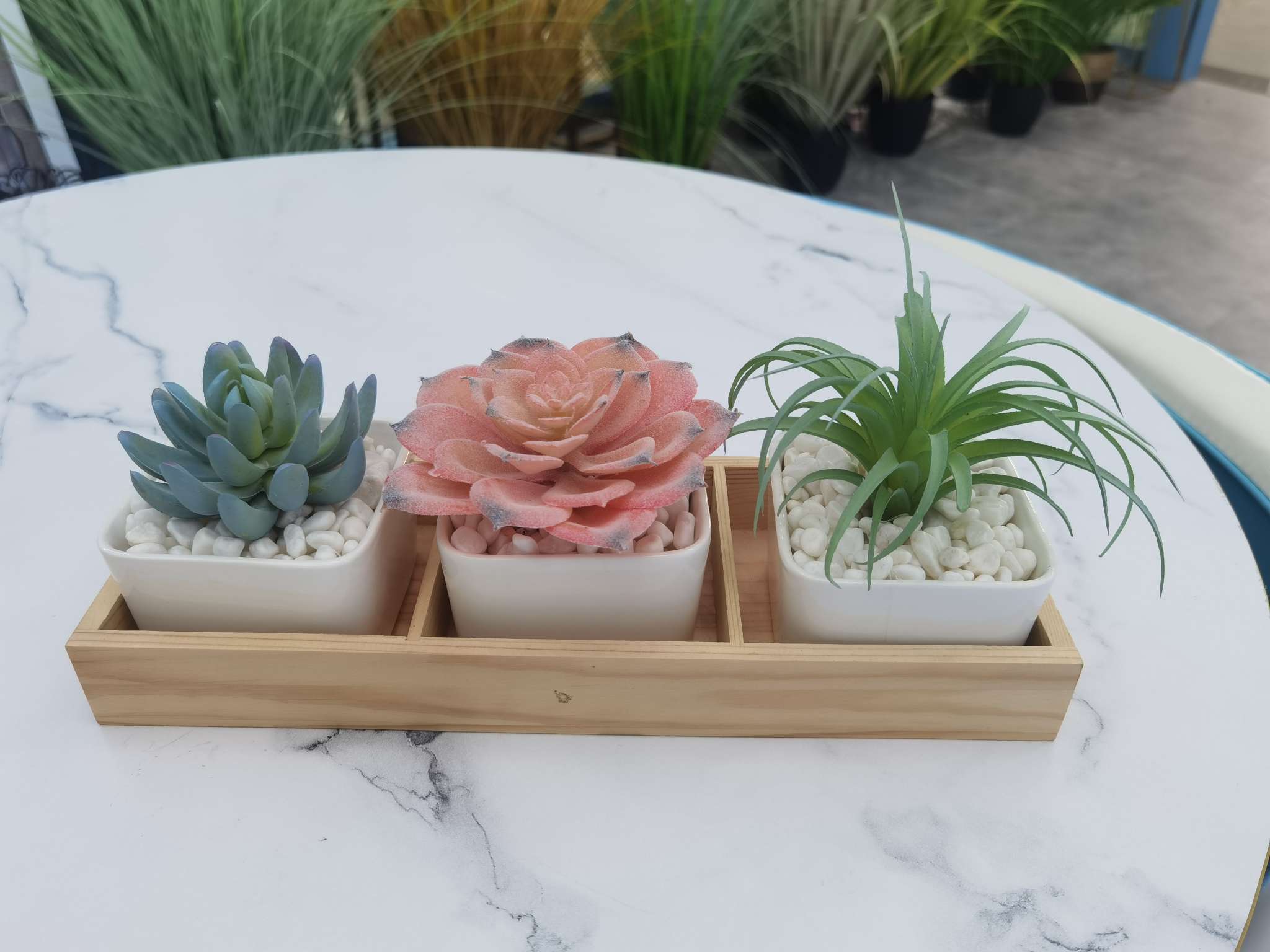 Simulated succulent plant potted plants, bonsai sets, home decoration items, coffee tables, TV cabinets, dining tables, tabletop decorations, best-selling products for foreign trade Item Picture