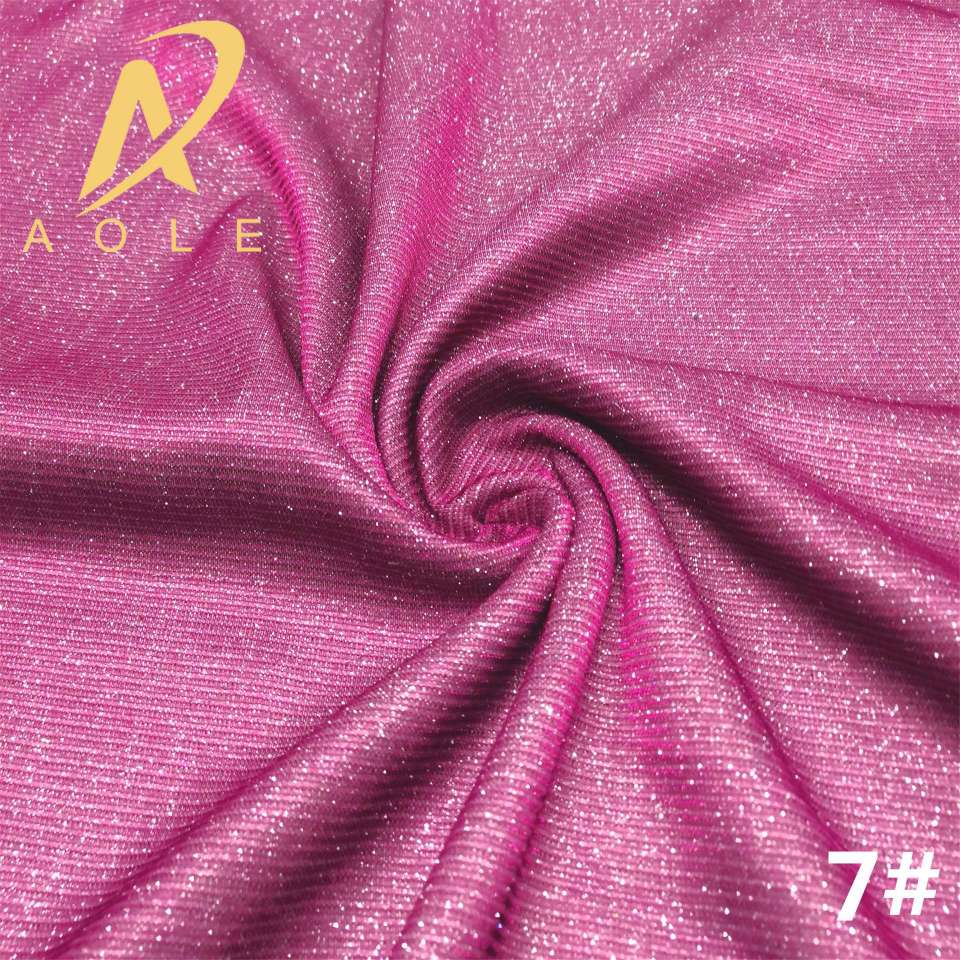 Slide filament composite gold powder glitter, stage dance dress, hair band, hair band, skirt, knitted fabric undefined