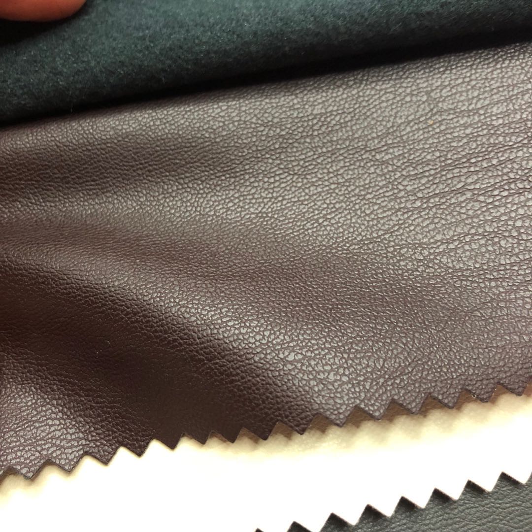 Factory direct sales of elastic pu clothing leather fabric for men's, women's and children's clothing, leather jackets and leather pants fabric in stock Specification image