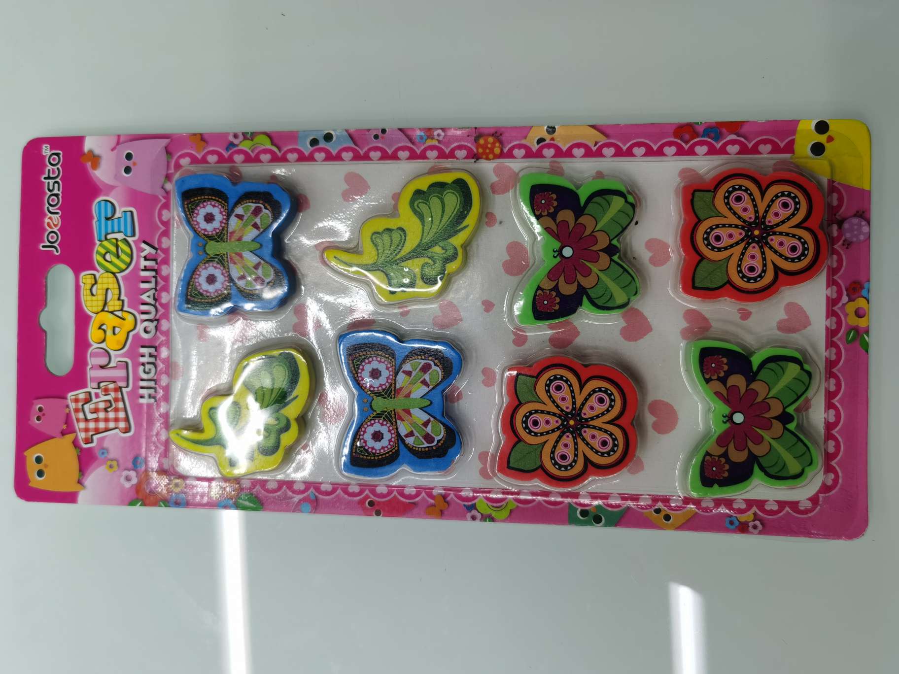 Heat transfer card suction erasers, novel in style and favorable in price