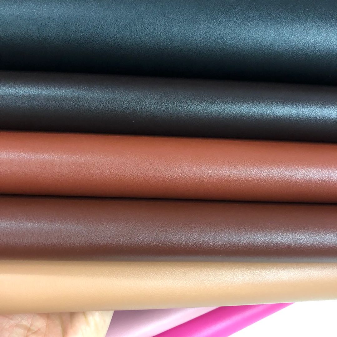 厂家直销环保细牛皮纹pvc皮革箱包手袋沙发皮革面料产品图