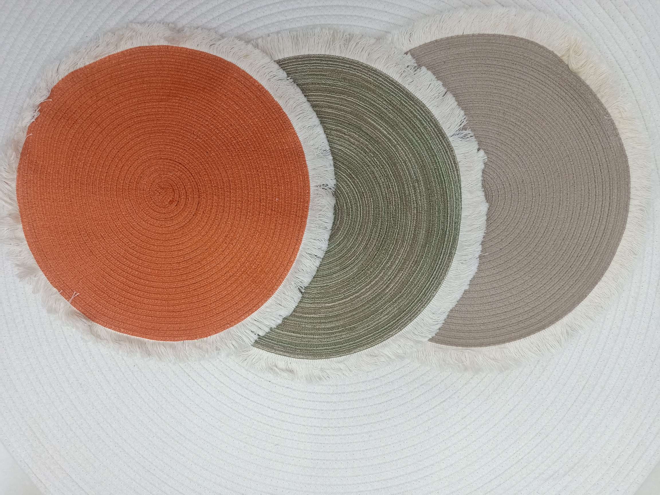 38公分棉纱絮边餐垫