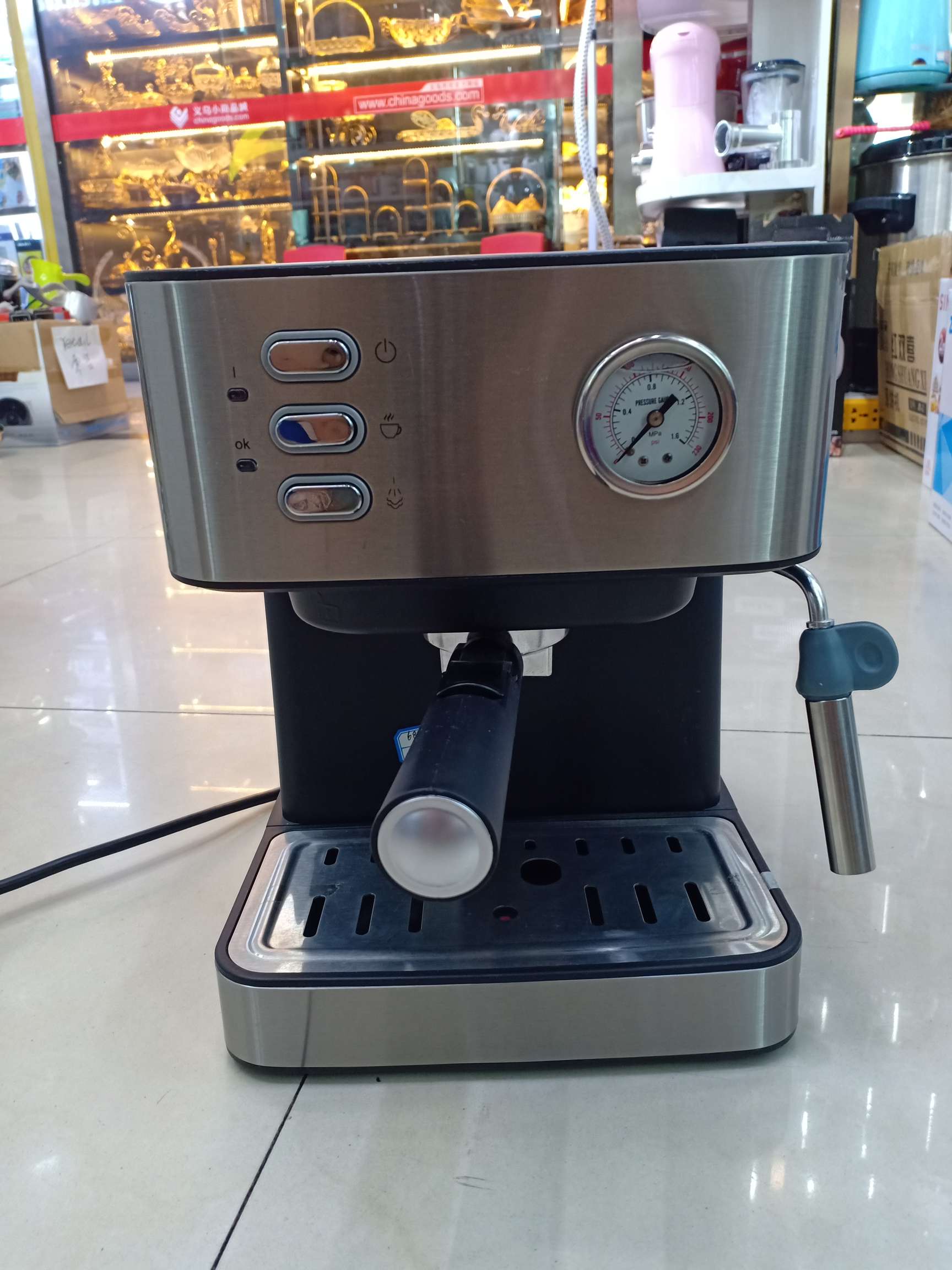 Foreign trade export coffee machines, Italian coffee machines, espresso brewing machines, steam milk brewing coffee machines details Picture