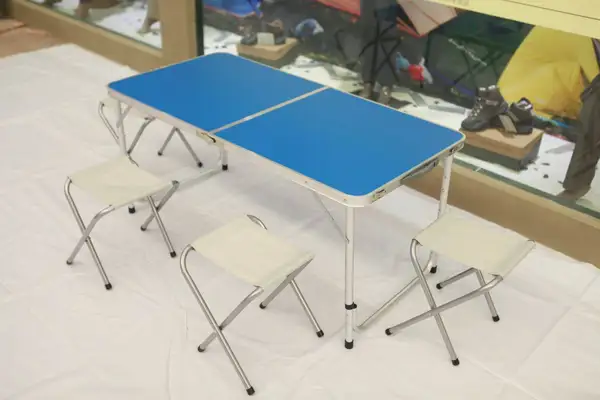Outdoor aluminum folding tables and chairs thumbnail
