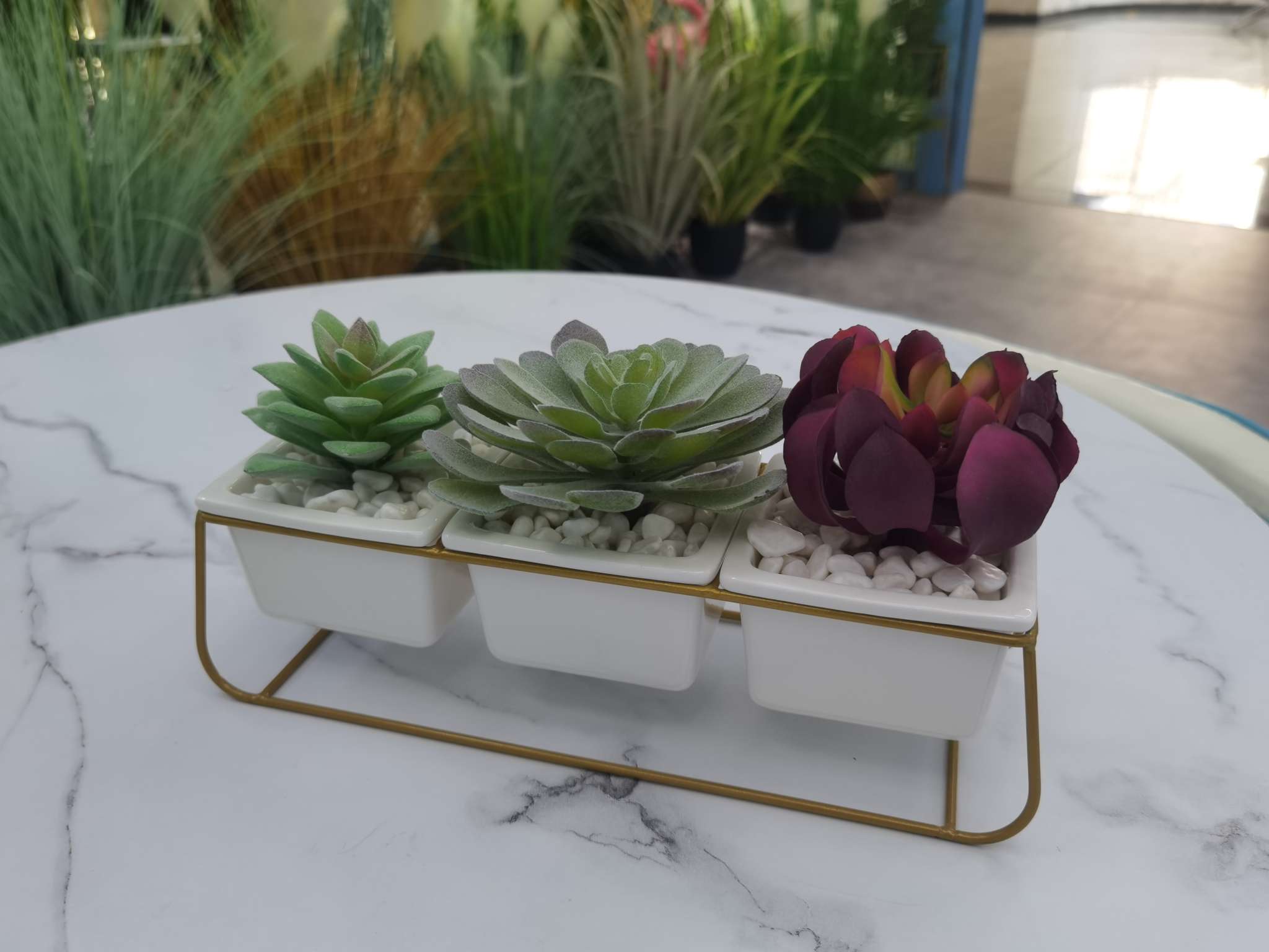Simulated succulent plant potted plants and bonsai combination sets, home decoration ornaments, coffee tables, TV cabinets, dining table surface decorations, foreign trade retail