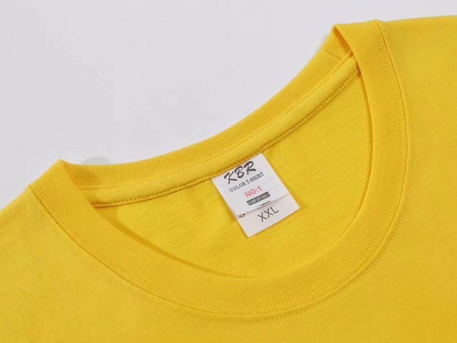 Custom-made high-end short-sleeved round-neck polyester-cotton T-shirts, work uniforms, class uniforms, cultural T-shirts, professional customization with logo printing https Item Picture