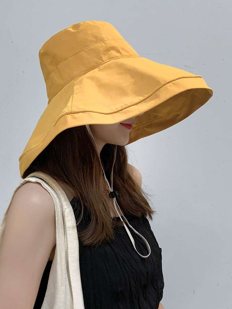 双面遮阳渔夫帽大沿帽产品图
