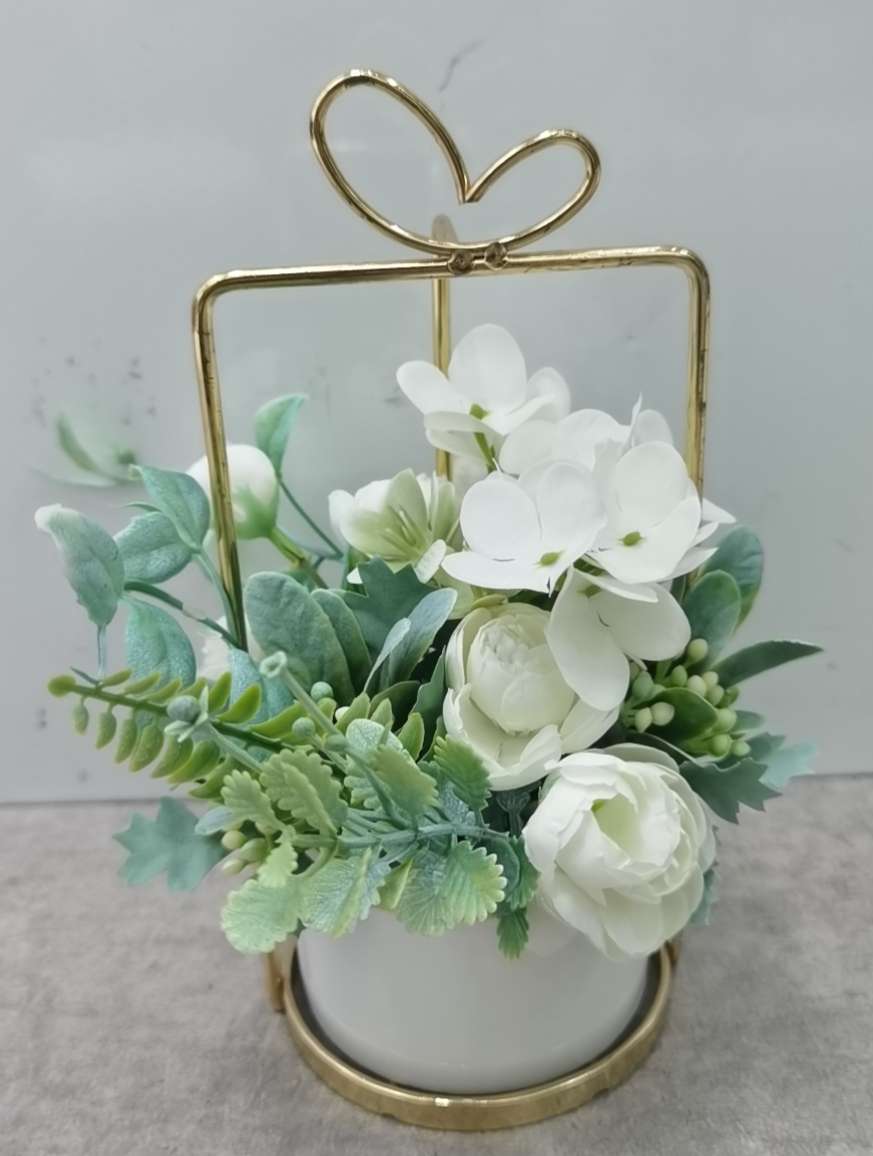 Hanlv Handicrafts, creative artificial flowers, potted plants, bonsai, home decoration items, coffee tables, gifts for giving, Valentine's Day gifts wholesale Specification image