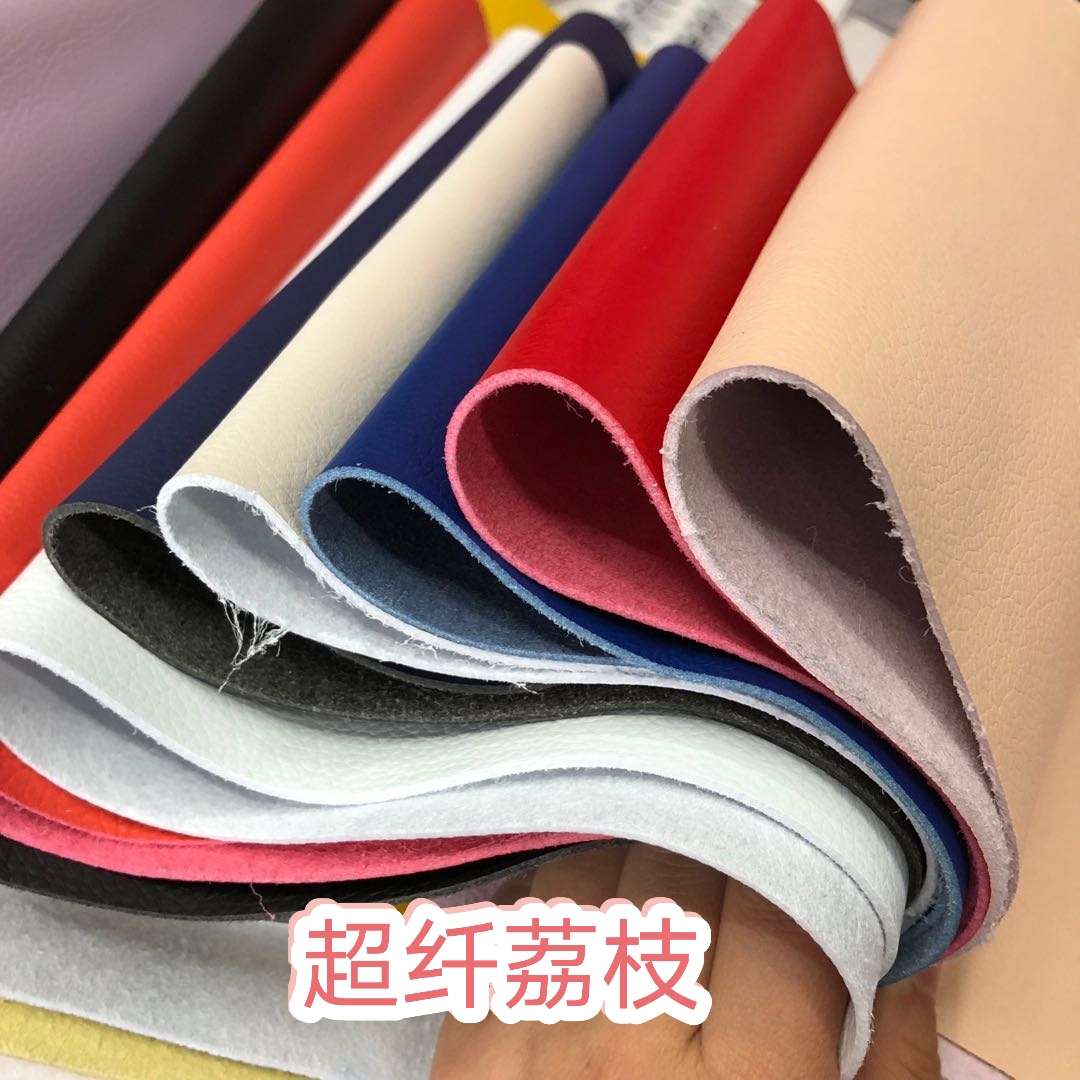 Factory direct sales of genuine super litchi pattern 1.4mm thick colored shoe leather and sofa leather