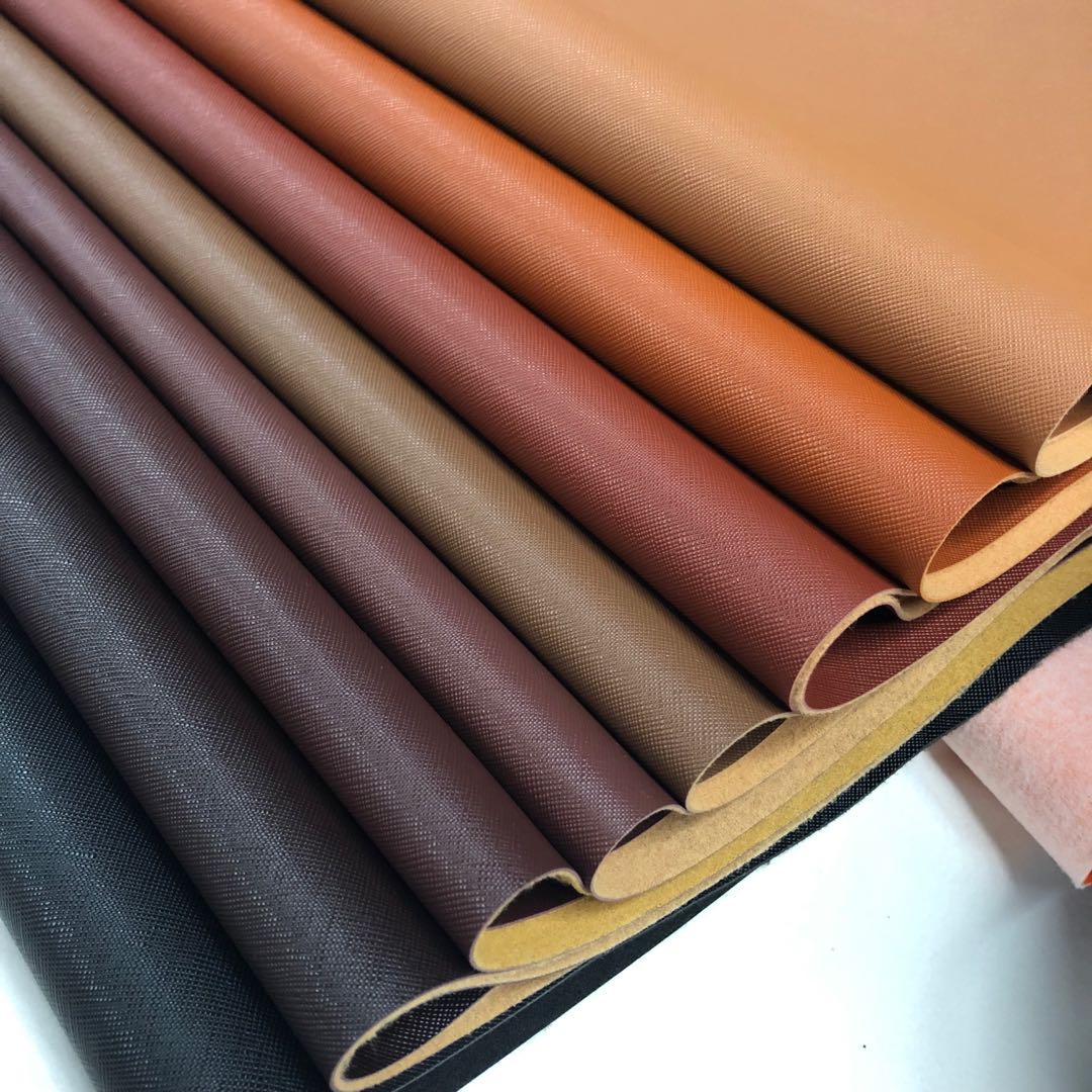 Factory direct sales of European standard eco-friendly small cross-patterned leather bags, leather belts, sofas, car seat cushions and leather fabrics Specification image