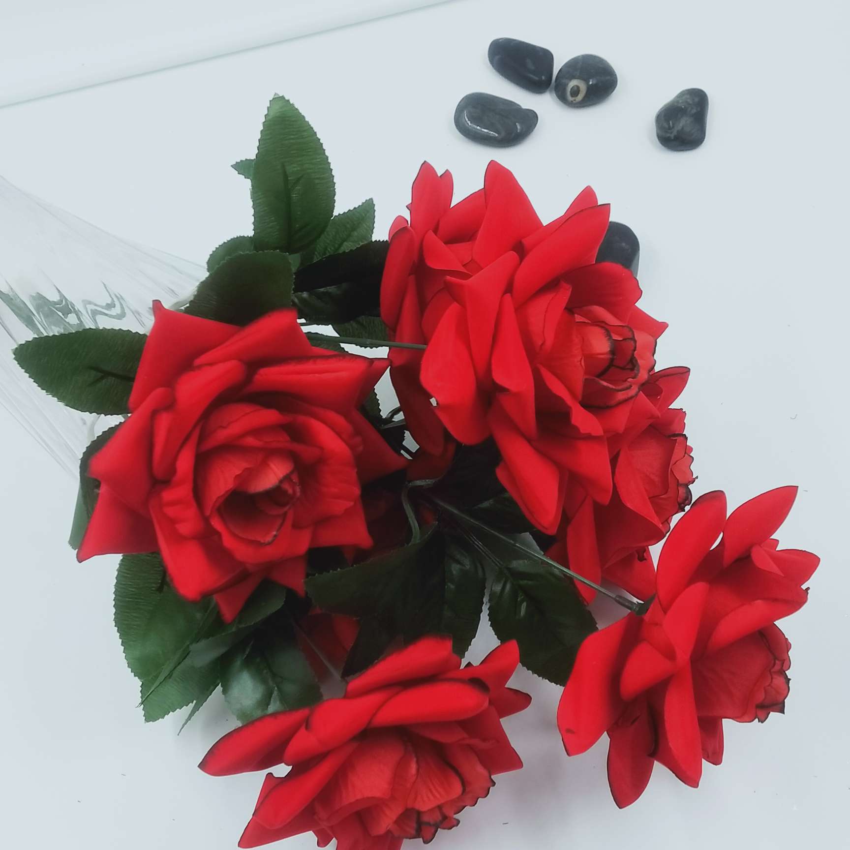 仿真花/假花/玫瑰白底实物图