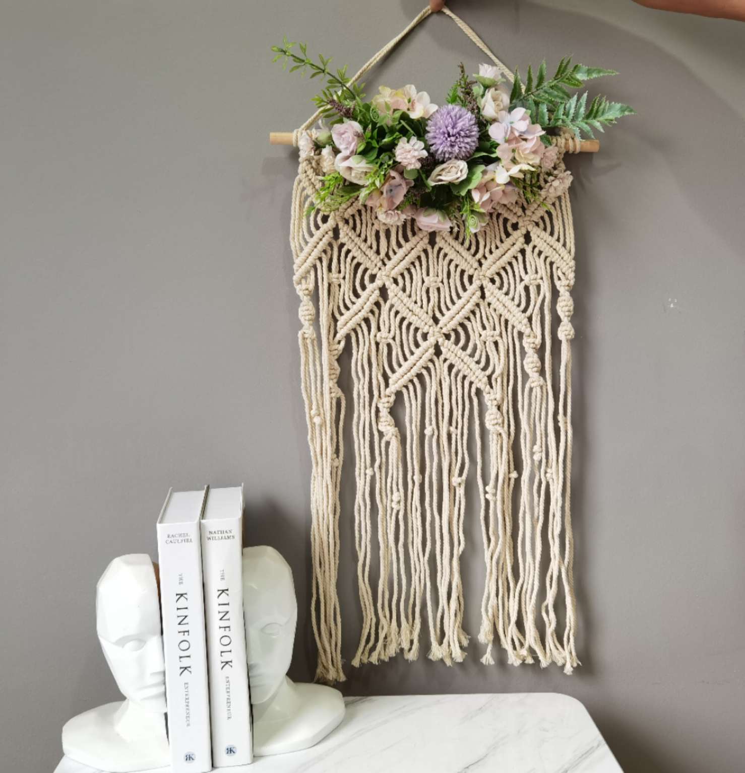 Creative simulation flower tassel wall decoration pendants Specification image