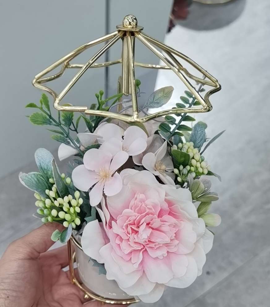 Hanlv Handicrafts, creative sun umbrellas, artificial flower potted plants, bonsai decorations Item Picture