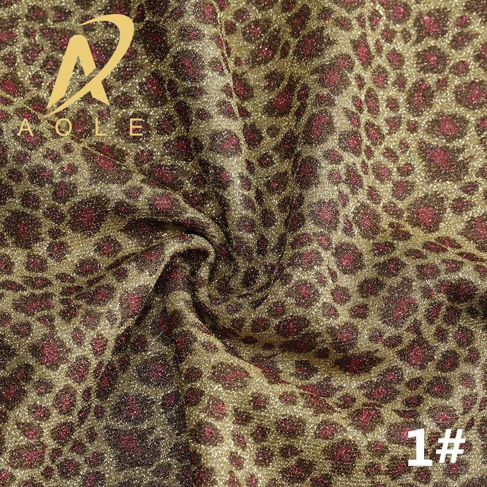 Leopard Print Thread Cloth Gold Thread Cloth Headdress Muslim Headscarf Women's Skirt Fabric