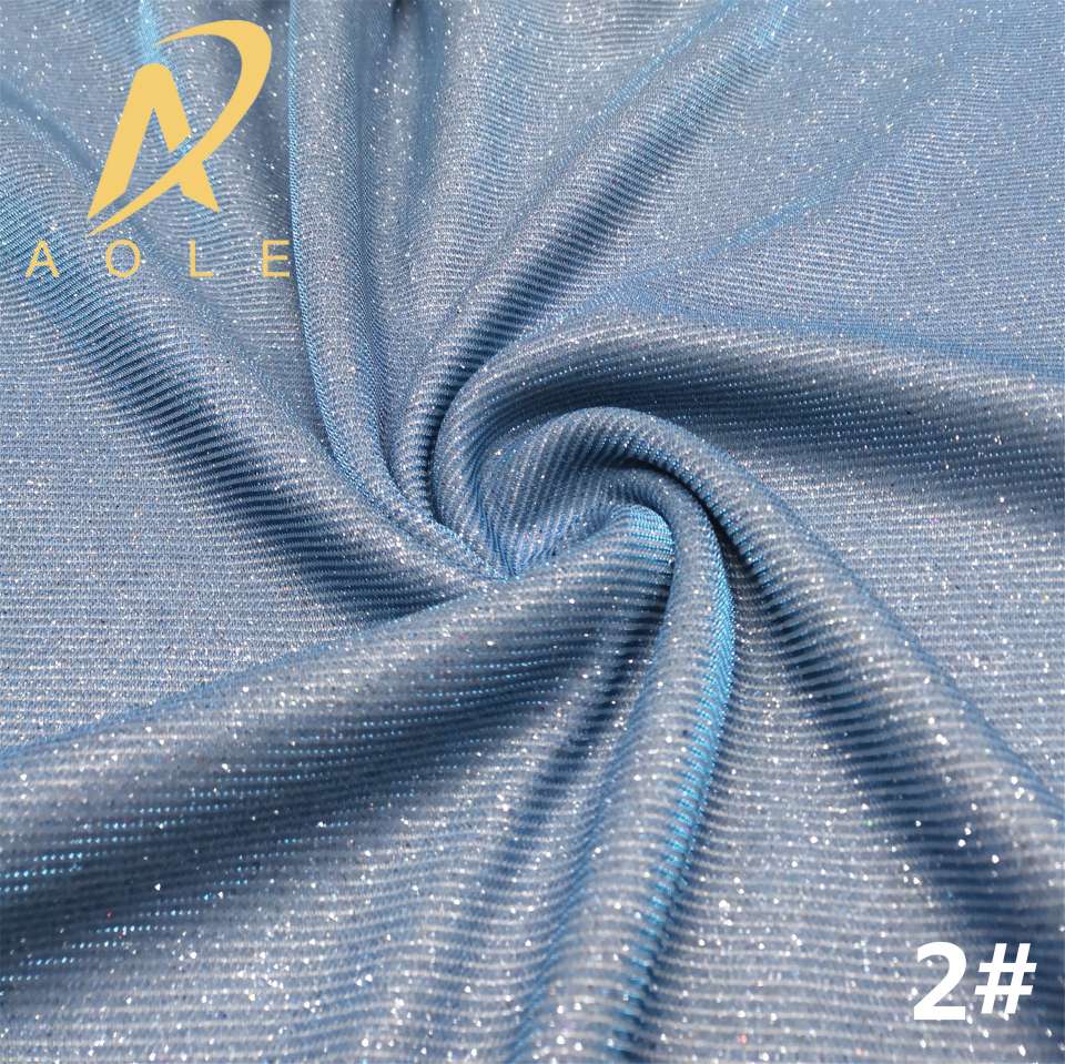 Slide filament composite gold powder glitter, stage dance dress, hair band, hair band, skirt, knitted fabric Specification image