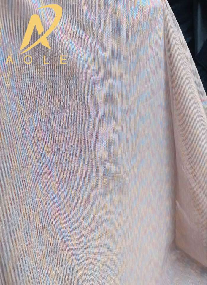 Tricolor Slideshow Silk Multi-Color Bright Silk Summer Swimsuit Sag Mesh Cloth Thin Clothing Half Skirt Fabric Specification drawing