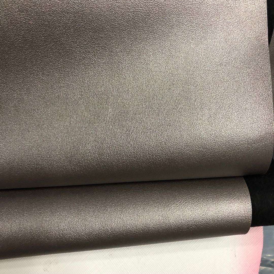 Factory direct sales of eco-friendly calfskin leather fabric pvc bag belt packaging box fabric Item Picture