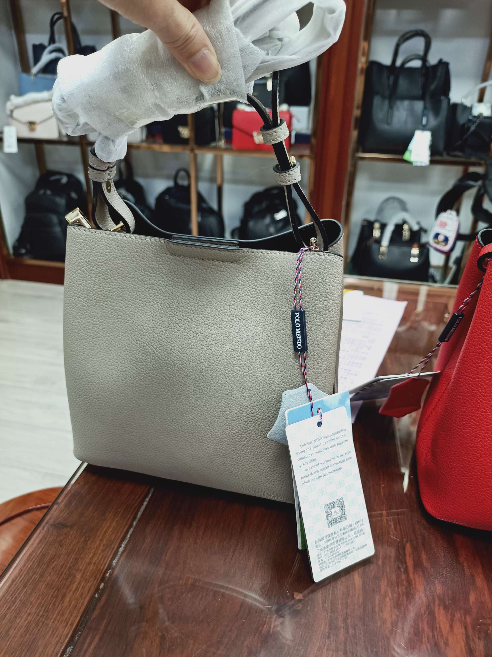 British Paul genuine leather crossbody women's bag Specification image