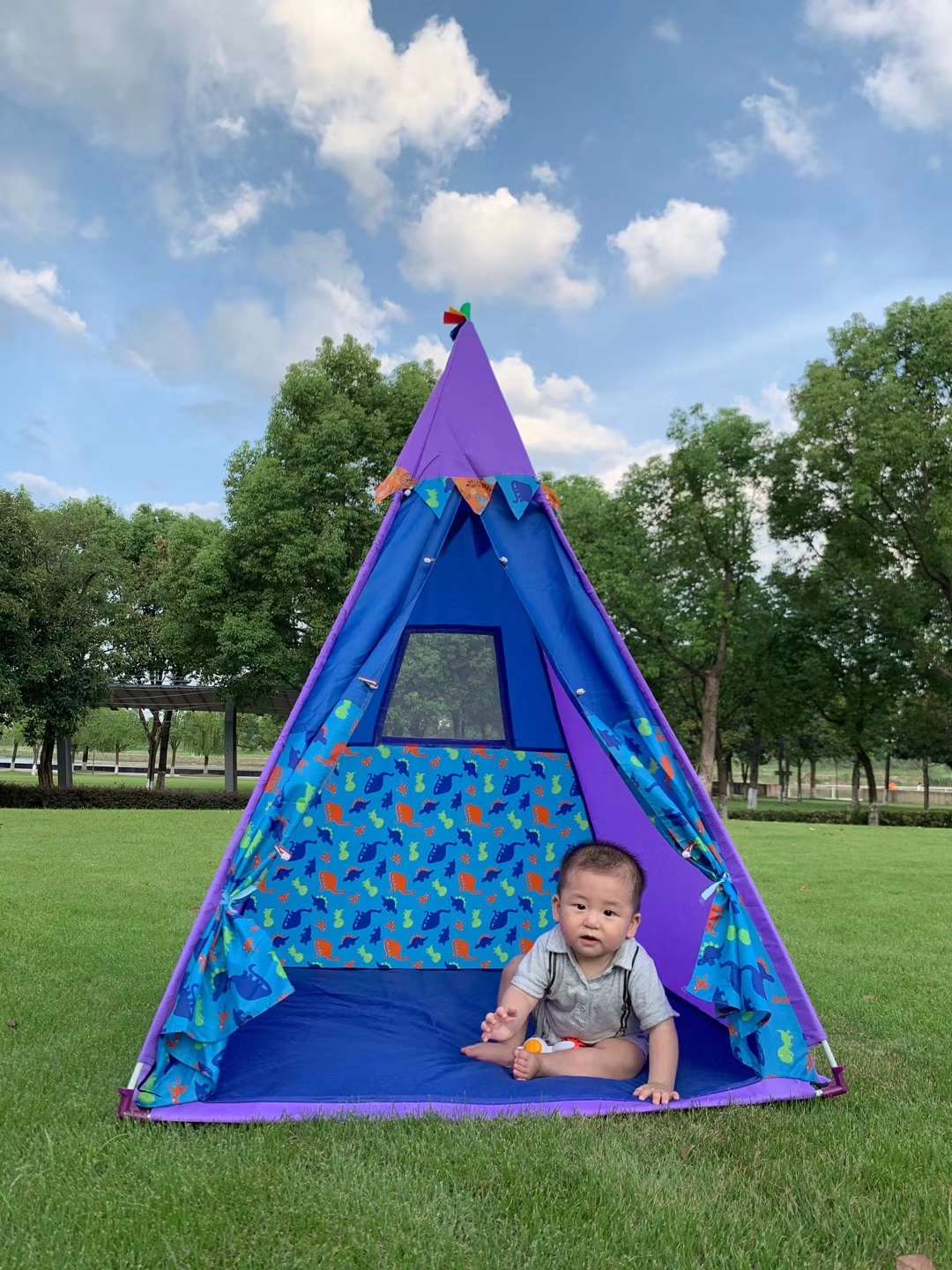 Children's Indian pyramid tent details Picture