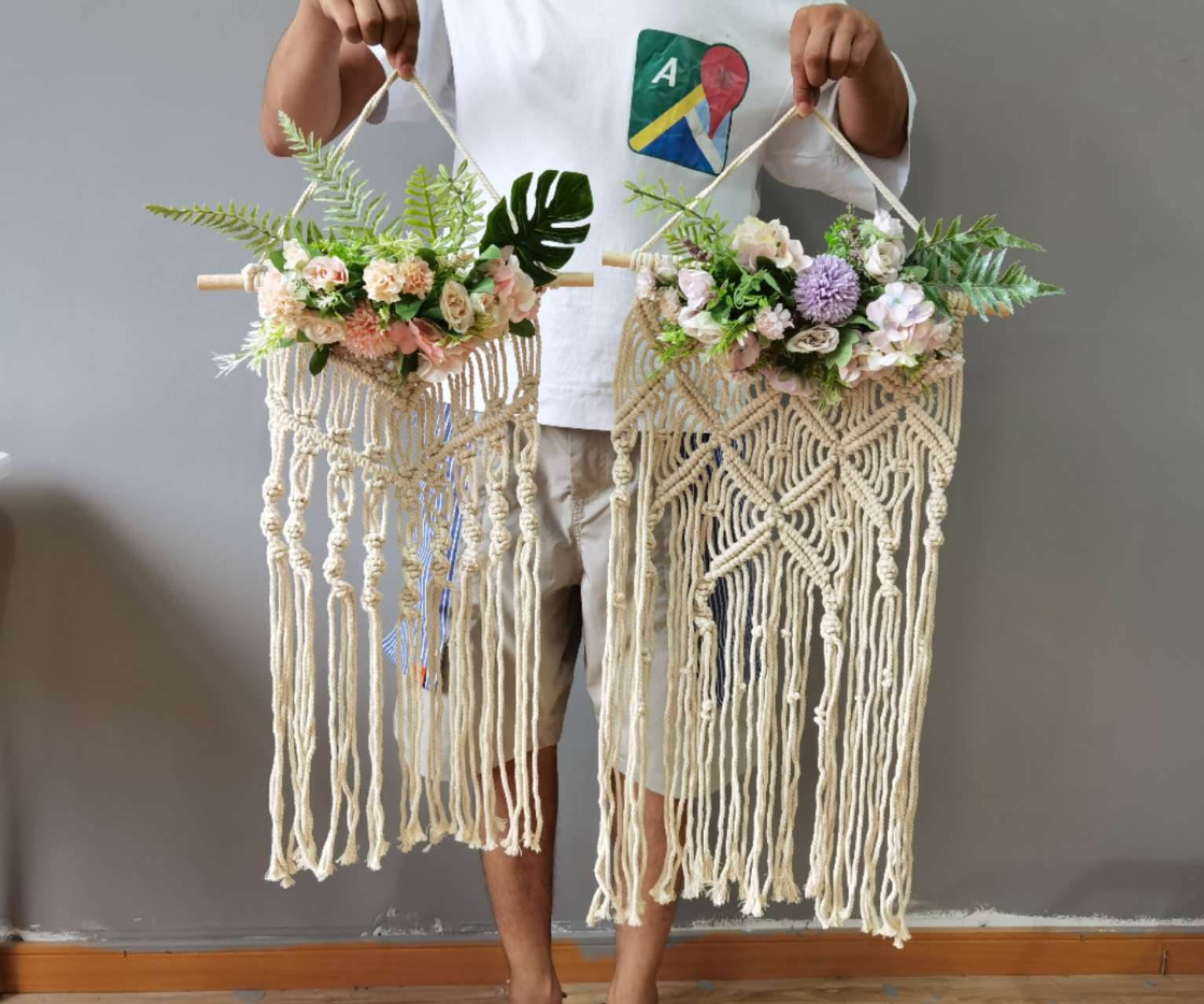 Creative simulation flower tassel wall decoration pendants undefined