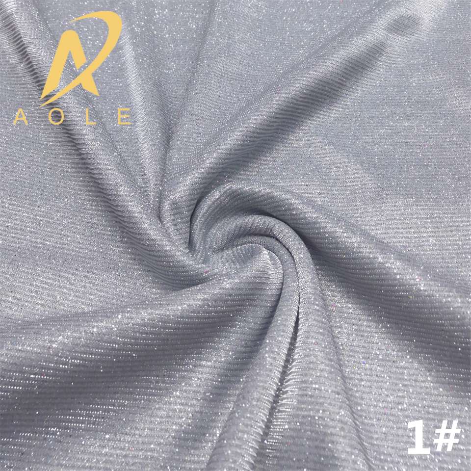 Slide filament composite gold powder glitter, stage dance dress, hair band, hair band, skirt, knitted fabric details Picture
