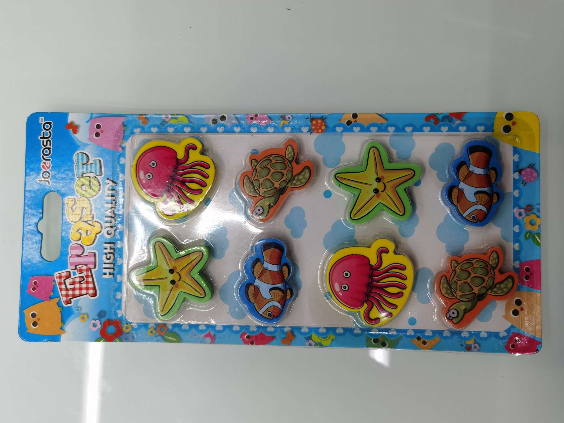 Heat transfer card suction erasers, novel in style and favorable in price Specification image