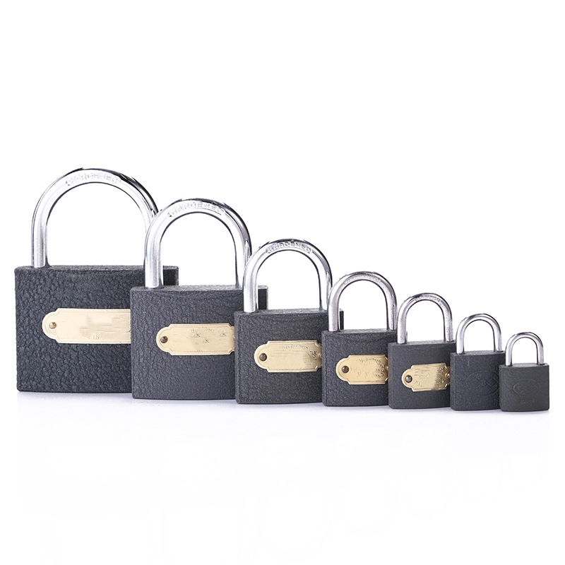 Grey iron padlock 32mm thumbnail