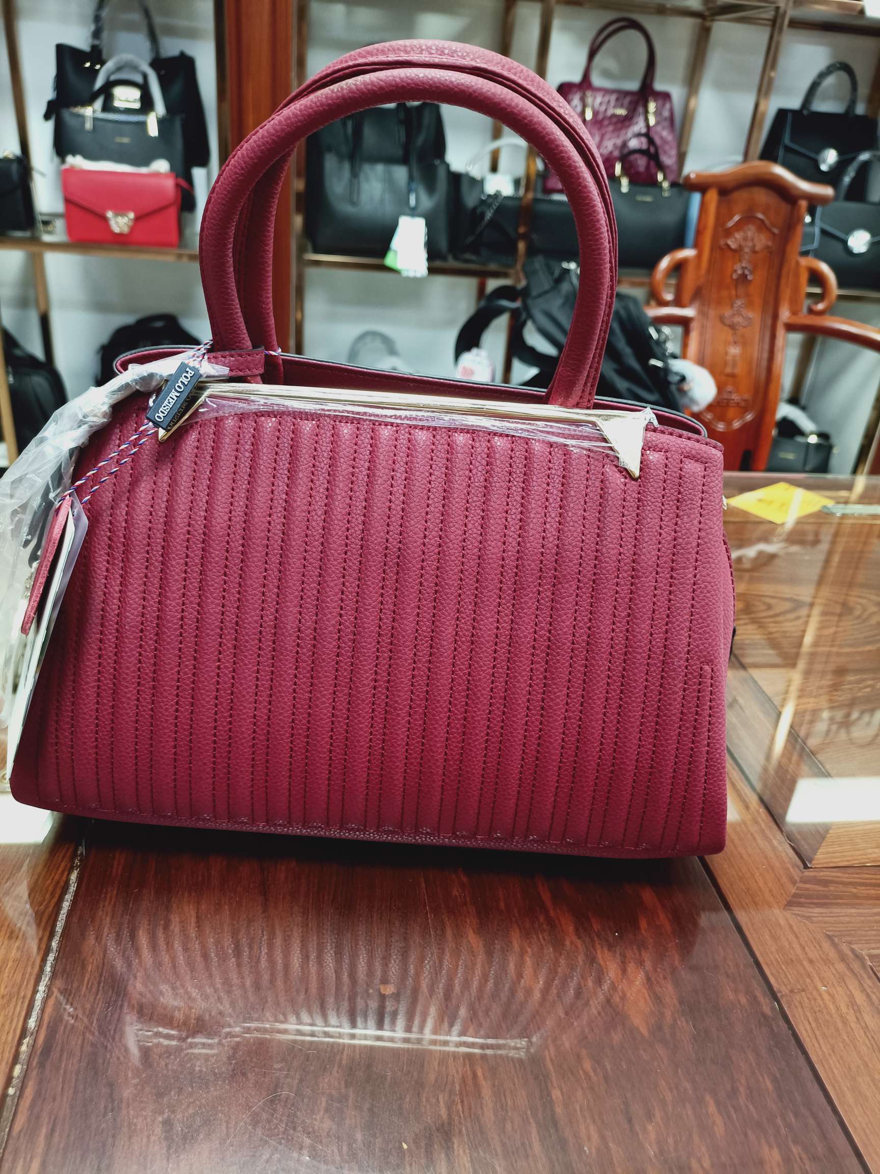 British Paul genuine leather women's bag P66882-2b