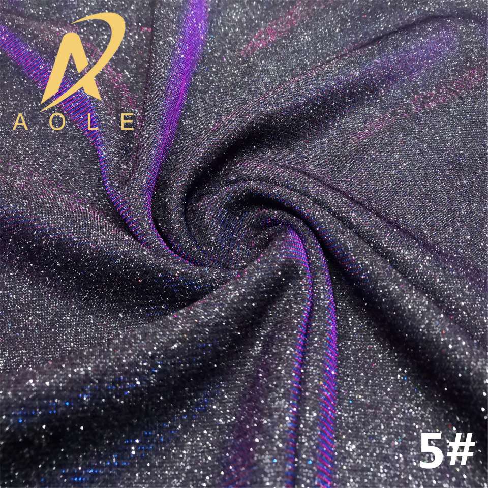 Slide filament composite gold powder glitter, stage dance dress, hair band, hair band, skirt, knitted fabric Item Picture