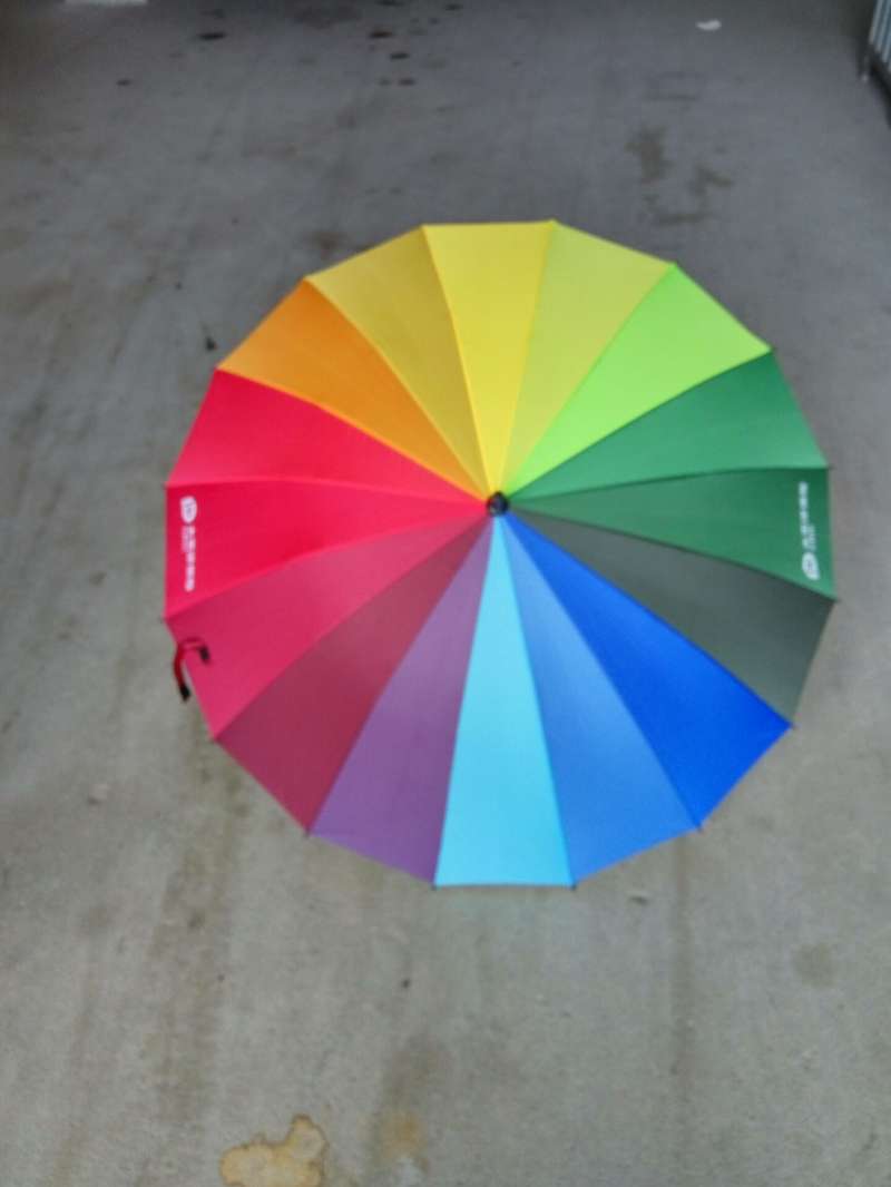 56公分16条彩虹伞细节图